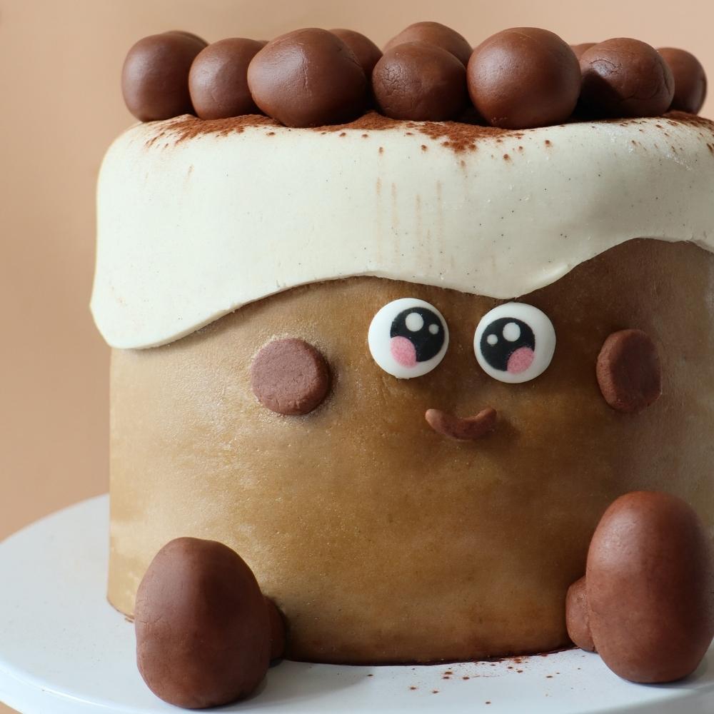 Détail décoration layer cake tiramisu kawaii